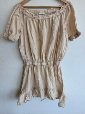 Michael Kors Off-the-Shoulder Ruffle Dress